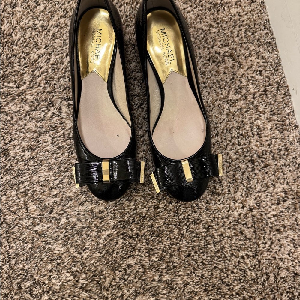 Michael Kors Black and Gold Women's Shoes